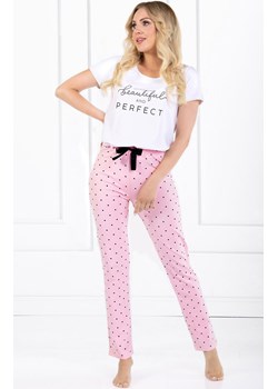 Piżama damska Flawless, Kolor biało-różowy, Rozmiar S, Momenti per me ze sklepu Intymna w kategorii Piżamy damskie - zdjęcie 149422207