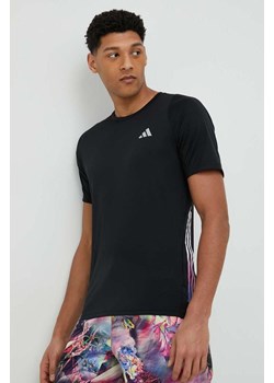 adidas Performance t-shirt do biegania Run Icons kolor czarny z nadrukiem ze sklepu ANSWEAR.com w kategorii T-shirty męskie - zdjęcie 149423929