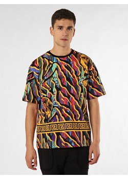 Carlo Colucci T-shirt męski Mężczyźni Bawełna wielokolorowy wzorzysty ze sklepu vangraaf w kategorii T-shirty męskie - zdjęcie 149424319