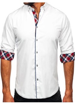 Biała koszula męska elegancka z długim rękawem Bolf 22732 ze sklepu Denley w kategorii Koszule męskie - zdjęcie 149441866