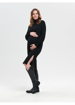 Sinsay - Sukienka midi ze stójką MAMA - Czarny ze sklepu Sinsay w kategorii Sukienki ciążowe - zdjęcie 149448906