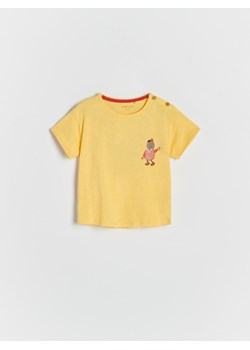 Reserved - T-shirt z aplikacją - kremowy ze sklepu Reserved w kategorii Koszulki niemowlęce - zdjęcie 149460696