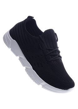 Wsuwane elastyczne czarne buty sportowe /A4-3 13173 T259/ ze sklepu Pantofelek24.pl w kategorii Trampki męskie - zdjęcie 149463697