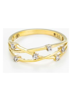Złoty pierścionek "Jolie Constellation" z diamentami ze sklepu Limango Polska w kategorii Pierścionki - zdjęcie 149493918