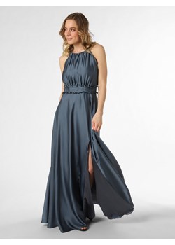 Swing Damska sukienka wieczorowa Kobiety Satyna indygo jednolity ze sklepu vangraaf w kategorii Sukienki - zdjęcie 149521616