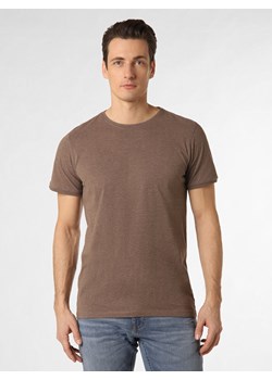 Nils Sundström T-shirt męski Mężczyźni Bawełna brązowy marmurkowy ze sklepu vangraaf w kategorii T-shirty męskie - zdjęcie 149521628