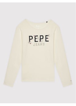Pepe Jeans Bluzka Tiffany PG502799 Biały Regular Fit ze sklepu MODIVO w kategorii Bluzki dziewczęce - zdjęcie 149590748