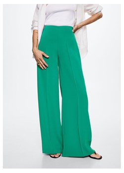 Mango Spodnie materiałowe Justo 37050399 Zielony Relaxed Fit ze sklepu MODIVO w kategorii Spodnie damskie - zdjęcie 149709069