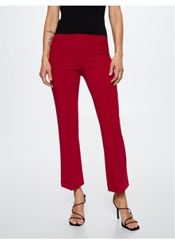 Mango Spodnie materiałowe Kick 37055906 Czerwony Cropp Flare Fit ze sklepu MODIVO w kategorii Spodnie damskie - zdjęcie 149751566