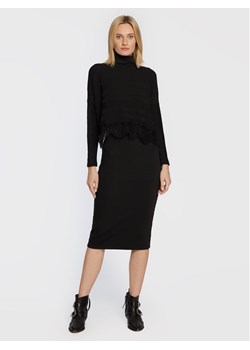 Nissa Komplet sweter i sukienka RZ13527 Czarny Regular Fit ze sklepu MODIVO w kategorii Sukienki - zdjęcie 149775357