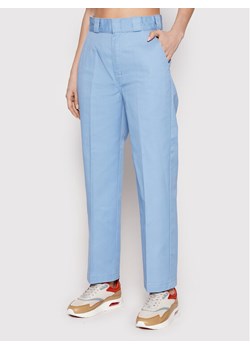 Dickies Spodnie materiałowe Elizaville DK0A4XKBC36 Niebieski Regular Fit ze sklepu MODIVO w kategorii Spodnie damskie - zdjęcie 150039075