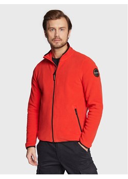 Napapijri Polar T-Vulkan Fz NP0A4GNP Czerwony Regular Fit ze sklepu MODIVO w kategorii Bluzy męskie - zdjęcie 150105078