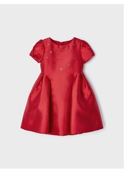 Mayoral Sukienka elegancka 4957 Czerwony Regular Fit ze sklepu MODIVO w kategorii Sukienki dziewczęce - zdjęcie 150185305