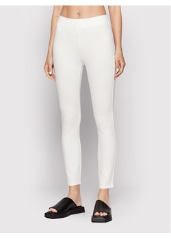 DKNY Legginsy P0RK8CMD Biały Slim Fit ze sklepu MODIVO w kategorii Spodnie damskie - zdjęcie 150269289