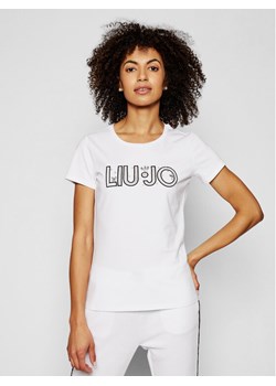 Liu Jo Sport T-Shirt TA1026 J5003 Biały Regular Fit ze sklepu MODIVO w kategorii Bluzki damskie - zdjęcie 150305507
