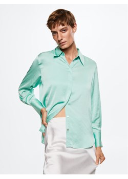 Mango Koszula Ideale 37054031 Zielony Regular Fit ze sklepu MODIVO w kategorii Koszule damskie - zdjęcie 150315865