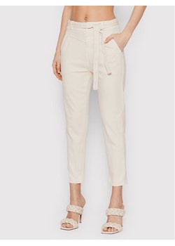 Morgan Spodnie materiałowe 221-PSTAR4 Beżowy Slim Fit ze sklepu MODIVO w kategorii Spodnie damskie - zdjęcie 150349266