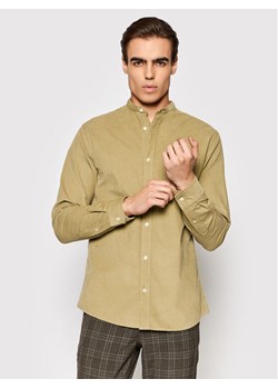 Jack&Jones PREMIUM Koszula Blautlas Cord 12196561 Beżowy Slim Fit ze sklepu MODIVO w kategorii Koszule męskie - zdjęcie 150393865