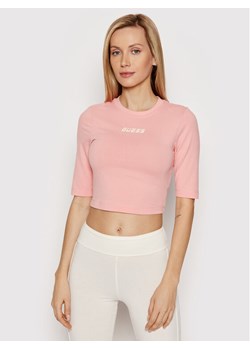 Guess Bluzka Allison V2RI04 KASI1 Różowy Slim Fit ze sklepu MODIVO w kategorii Bluzki damskie - zdjęcie 150405105