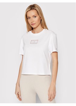 Tommy Jeans T-Shirt Small Outline Flag DW0DW12892 Biały Relaxed Fit ze sklepu MODIVO w kategorii Bluzki damskie - zdjęcie 150535076