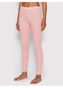 Calvin Klein Underwear Legginsy 000QS6426E Różowy Slim Fit ze sklepu MODIVO w kategorii Spodnie damskie - zdjęcie 150540627