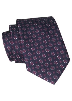 Krawat Angelo di Monti - Granatowy, Grochy Bordo KRADM1974 ze sklepu JegoSzafa.pl w kategorii Krawaty - zdjęcie 150574658