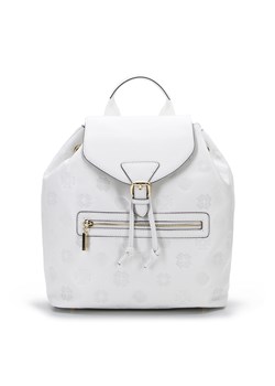 Damski plecak worek skórzany z monogramem złamany biały ze sklepu WITTCHEN w kategorii Plecaki - zdjęcie 150579695