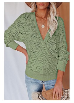 Milan Kiss Sweter w kolorze jasnozielonym ze sklepu Limango Polska w kategorii Swetry damskie - zdjęcie 150584209