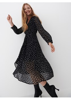 Mohito - Sukienka midi w grochy - Czarny ze sklepu Mohito w kategorii Sukienki - zdjęcie 150591215