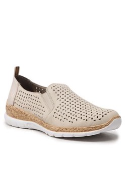 Półbuty Rieker - N4251-60 Beige ze sklepu eobuwie.pl w kategorii Półbuty damskie - zdjęcie 150609748