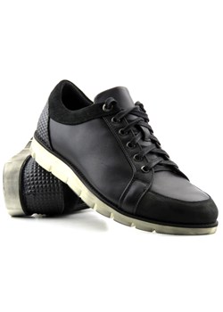 Sneakersy, półbuty męskie sportowe - CONHPOL Dynamic D-1630S/03, czarne ze sklepu ulubioneobuwie w kategorii Buty sportowe męskie - zdjęcie 150616635