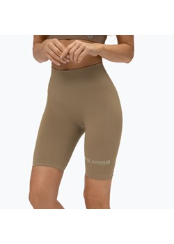 Bikery treningowe damskie Gym Glamour Push Up Nude 316 ze sklepu sportano.pl w kategorii Szorty - zdjęcie 150621559