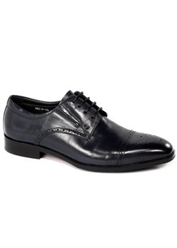 Półbuty  John Doubare E22-4-178 Blue ze sklepu EuroButy.com.pl w kategorii Buty eleganckie męskie - zdjęcie 150624388