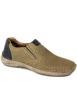 Półbuty Rieker 03076-64 Beige ze sklepu EuroButy.com.pl w kategorii Półbuty męskie - zdjęcie 150624499