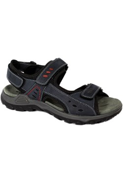 Sandały Manitu 610008-05 Blau Nub ze sklepu EuroButy.com.pl w kategorii Sandały męskie - zdjęcie 150625806