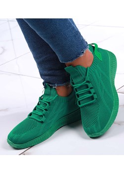 Wsuwane damskie buty sportowe neonowa zieleń /A2-2 13129 S296/ ze sklepu Pantofelek24.pl w kategorii Buty sportowe damskie - zdjęcie 150628767