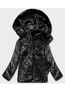 Damska kurtka z odpinanym kapturem czarna (B0131-1) ze sklepu goodlookin.pl w kategorii Parki damskie - zdjęcie 150629695