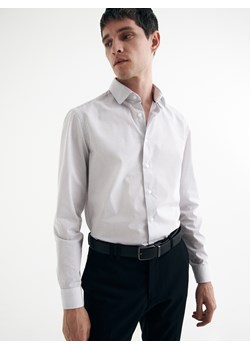 Reserved - Koszula w kropki slim fit - Biały ze sklepu Reserved w kategorii Koszule męskie - zdjęcie 150640167