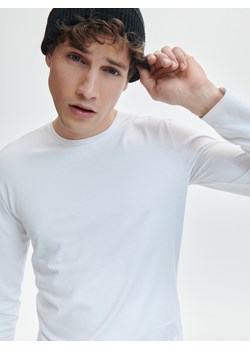 Reserved - Longsleeve slim - Biały ze sklepu Reserved w kategorii T-shirty męskie - zdjęcie 150640855