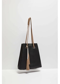Torba typu worek czarna ze sklepu Moodo.pl w kategorii Torby Shopper bag - zdjęcie 150642335