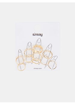 Sinsay - Pierścionki 10 pack - Złoty ze sklepu Sinsay w kategorii Pierścionki - zdjęcie 150664865