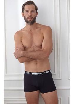 Umbro 2-pack bawełniane bokserki męskie czarno-granatowe 0197, Kolor czarno-granatowy, Rozmiar M, Umbro ze sklepu Intymna w kategorii Majtki męskie - zdjęcie 150665818