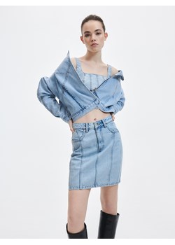 Reserved - Spódnica jeansowa - Niebieski ze sklepu Reserved w kategorii Spódnice - zdjęcie 150690077
