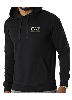 Bluza męska EA7 Emporio Armani  z kapturem czarna ze sklepu zantalo.pl w kategorii Bluzy męskie - zdjęcie 150701608