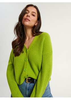 Sinsay - Kardigan dzianinowy - Zielony ze sklepu Sinsay w kategorii Swetry damskie - zdjęcie 150709066