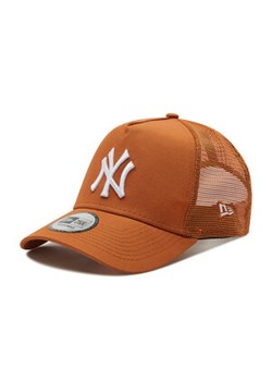 Czapka z daszkiem New Era - New York Yankees Tonal Mesh A-Frame 60222402  Brązowy ze sklepu eobuwie.pl w kategorii Czapki z daszkiem damskie - zdjęcie 150713146