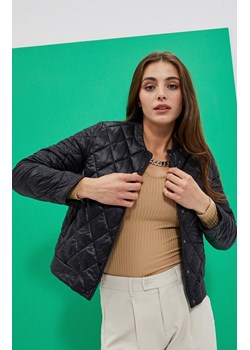 Krótka pikowana kurtka damska w kolorze czarnym 4011, Kolor czarny, Rozmiar XS, Moodo ze sklepu Primodo w kategorii Kurtki damskie - zdjęcie 150787536