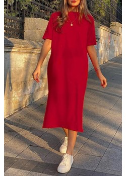 Sukienka MELSINA RED ze sklepu Ivet Shop w kategorii Sukienki - zdjęcie 150823285