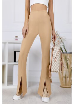Spodnie damskie NAJAT BEIGE ze sklepu Ivet Shop w kategorii Spodnie damskie - zdjęcie 150823545