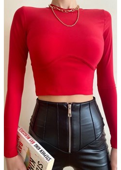 Bluzka damska MORNALA RED ze sklepu Ivet Shop w kategorii Bluzki damskie - zdjęcie 150823608